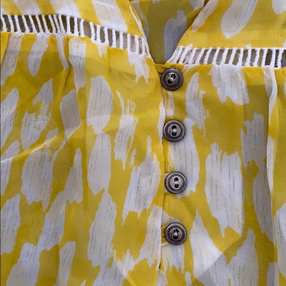 Anthropologie Yellow Silk Blouse - Picture 3 of 5
